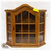 Image 1 : WOODEN CURIO CABINET FOR WALL HANGING