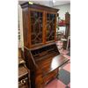 Image 2 : SOLID WOOD CURVED FRONT SECRETARY DESK WITH