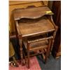 Image 1 : ANTIQUE CHILDS DESK AND CHAIR 19" X 14" X 31"