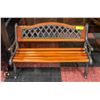 Image 1 : MINIATURE CAST IRON AND WOOD BENCH