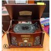 Image 1 : TEAK NOSTALGIA RECORD PLAYER