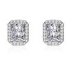 Image 1 : 2 CT GRA CERTIFIED MOISSANITE 925 SILVER EARRINGS