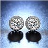 Image 2 : 2 CT GRA CERTIFIED MOISSANITE 925 SILVER EARRINGS