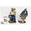 Image 1 : PAIR OF SAILER MANTEL FIGURINES