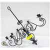 Image 1 : HANGING METAL CANDLE CHANDELIER