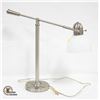 Image 1 : METAL DESK LAMP WITH GLASS SHADE