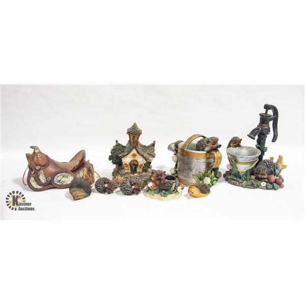 ESTATE LOT OF HEDGE HOG COLLECTIBLES AND WESTERN