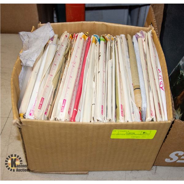 LOT VINTAGE DRESS PATTERNS ETC