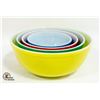 Image 1 : SET OF PYREX BOWLS