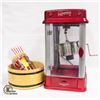 Image 1 : MINI POPCORN MACHINE + VARIOUS POPCORN BOWLS