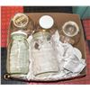 Image 1 : CANNING JARS- BOX LOT ASSORTED