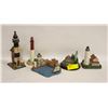 Image 1 : 5 LIGHT HOUSE FIGURES / HOME DECOR