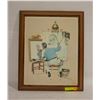 Image 1 : ESTATE NORMAN ROCKWELL 1972 "TRIPLE SELF PORTRAIT