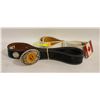 Image 1 : 2 MENS LEATHER BELTS TOGETHER-ESTATE