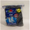 Image 1 : BLACK CREW SOCKS 12-16 SIZE 6-PACK FRUIT OF
