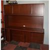 Image 1 : OFFICE DESK WITH UPPER STORAGE CABINETS