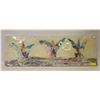 Image 1 : ABSTRACT RESIN ART 36" X 12"