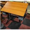 Image 1 : DRAFTING TABLE (INCLUDING DRAWERS AND WHEELS)