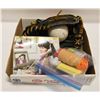 Image 1 : BASEBALL MITT + BALL WITH VARIOUS MISC