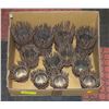 Image 1 : FLAT OF UNUSED TEALIGHT CANDLE HOLDERS WOOD ACCENT
