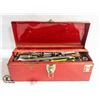 Image 1 : RED TOOL BOX FULL OF ASSORTED TOOLS