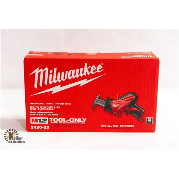 NEW MILWAUKEE M12 HACKZALL RECIP SAW TOOL-ONLY