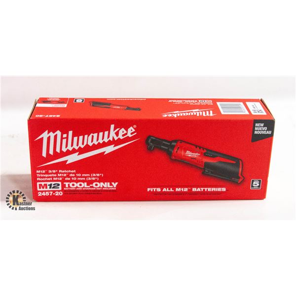 NEW MILWAUKEE M12 CORDLESS 3/8 RATCHET