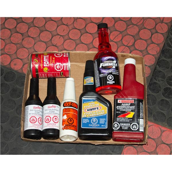 FLAT OF FUEL ADDITIVES UNOPENED