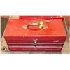Image 1 : RED METAL TOOLBOX FULL 3 COMPARTMENT