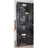 Image 1 : 4 BLACK STORAGE CRATES BINS