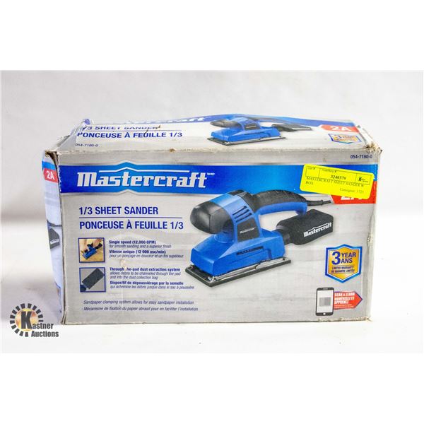 MASTERCRAFT SHEET SANDER WITH BOX