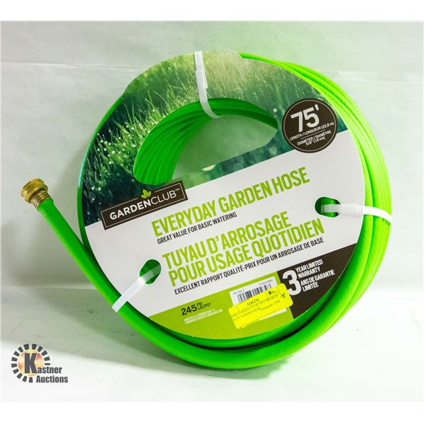 NEW GARDEN CLUB 75FT MEDIUM DUTY GARDEN HOSE