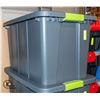 Image 1 : NEW STERILITE 114 LITRE LATCHING TUFF TOTE GREY