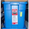 Image 1 : NEW RUBBERMAID 68 LITRE ROUGHNECK TOTE WITH LID