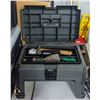 Image 2 : RUBBERMAID TOOL BOX STOOL WITH TOOLS