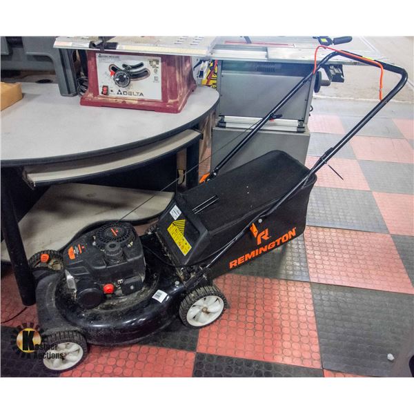 REMINGTON 140CC GAS MOWER WITH BAG