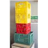 Image 1 : 4 PLASTIC STORAGE CRATES TOGETHER