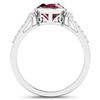 Image 4 : 14KT White Gold 2.3ctw Ruby and Diamond Ring