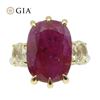 Huge 10.94 Ct GIA Certified Natural Ruby Ring