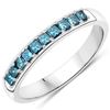 14KT White Gold 0.38ctw Blue Diamond Ring
