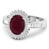 Image 2 : 14KT White Gold 2.3ctw Ruby and Diamond Ring