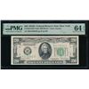 1934D $20 New York FRN PMG 64EPQ