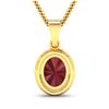 Image 3 : 14KT Yellow Gold 2.3ctw Ruby and Diamond Pendant