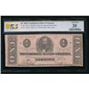 Image 1 : 1863 $1 T-62 Confederate PCGS 20