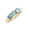 14KT Yellow Gold 1.26ctw Blue Diamond Ring