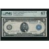 1914 $5 New York FRN PMG 67EPQ