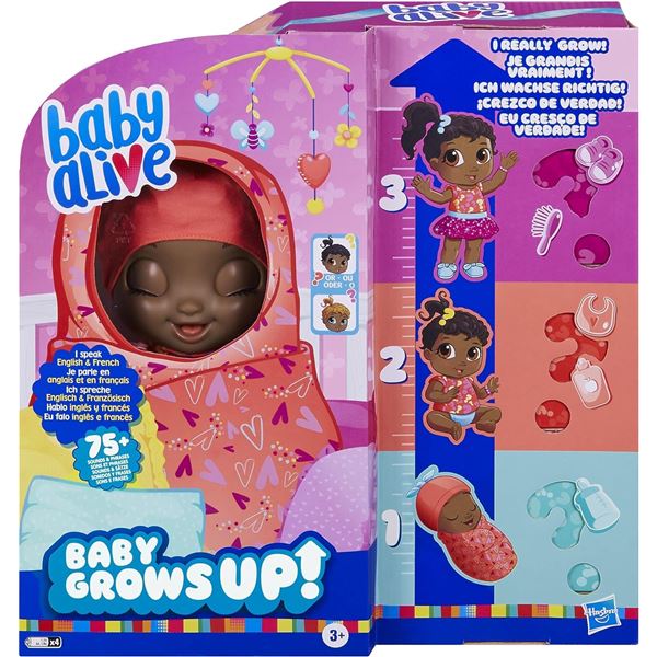 NEW BABY ALIVE BABY GROWS UP TALKING BABY DOLL