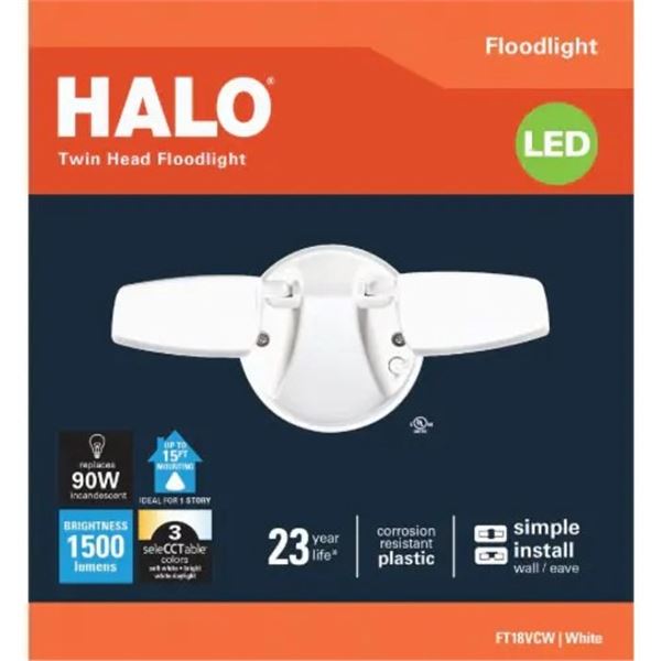 BRAND NEW HALO TWIN HEAD LED FLOODLIGHT