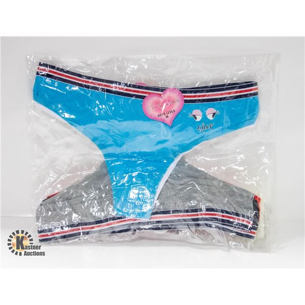 NEW PK OF 5 WOMENS VK'S LOVE COTTON UNDERWEAR SZ M