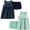 Image 1 : NEW CARTERS 2 PACK DRESS SET SIZE 3-6MONTHS